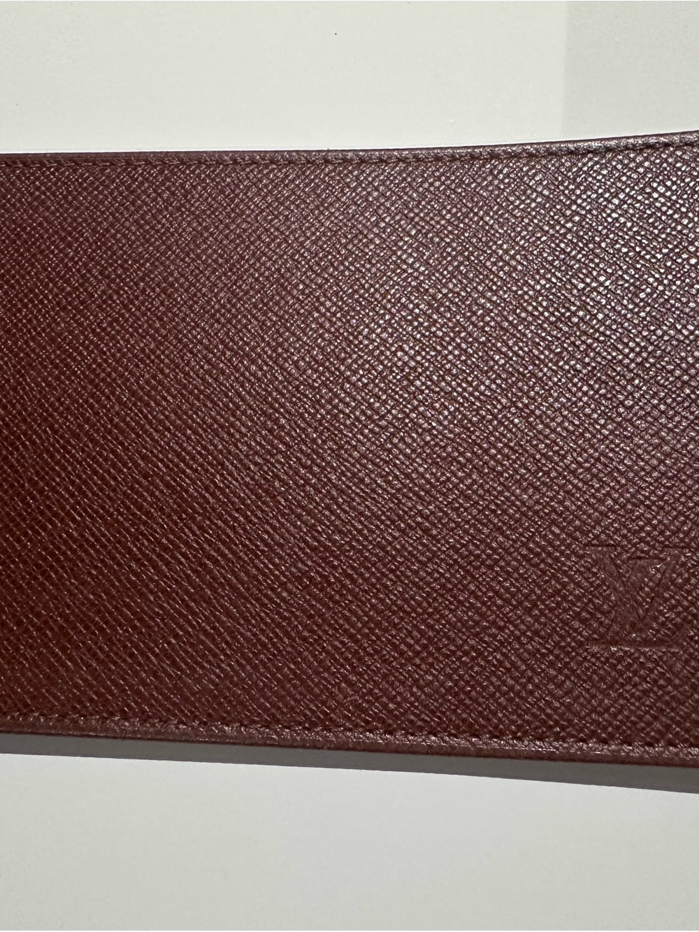 Authentic LOUIS VUITTON Taiga Wallet in Brown